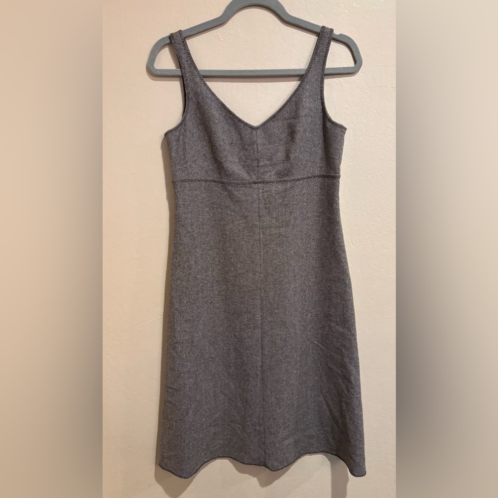 J. Crew Baby Doll Wool Midi Dress, Dusty Brown, Woman’s size 4, Winter Layering